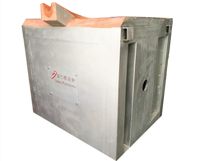 Steel shell medium frequency furnace with hydraulic tilt aluminum melting induction furnace