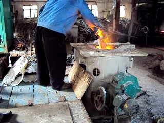 Inspection of induction melting furnace